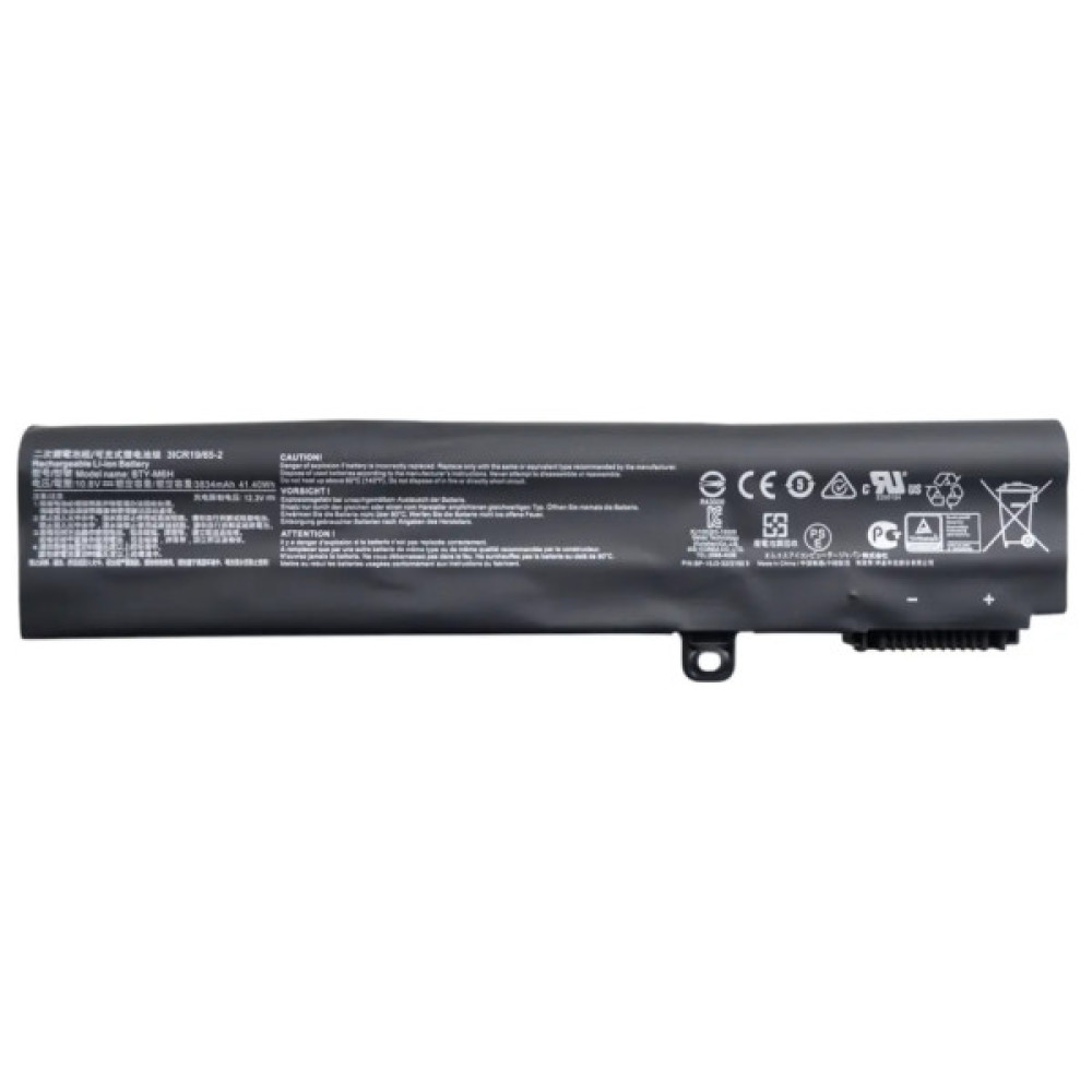 Акумулятор до ноутбука MSI BTY-M6H, 3834mAh (41.4Wh), 6cell, 10.8V, Li-ion (A71021)