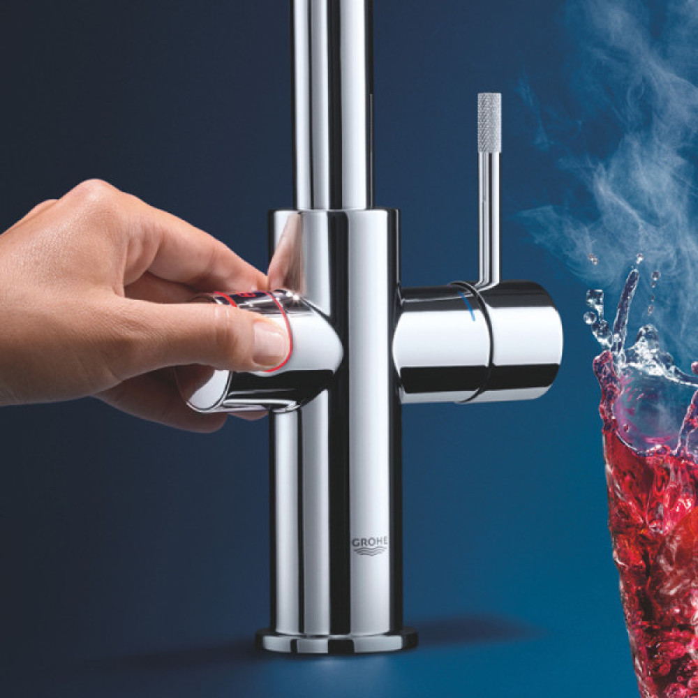 Комплект змішувача для кухні GROHE Red Duo і бойлерна система M розміру