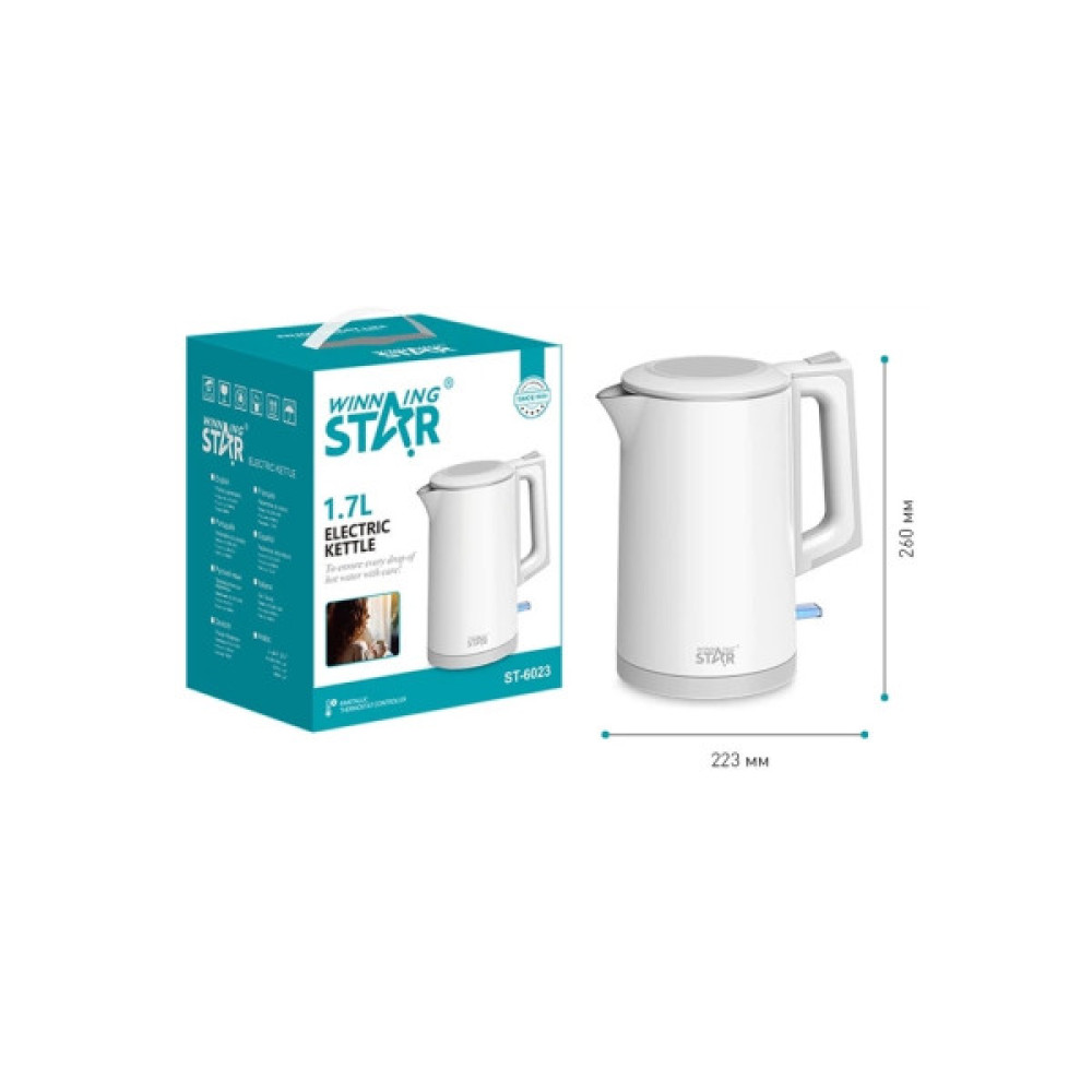 Електрочайник WINNINGSTAR ST-6023 White