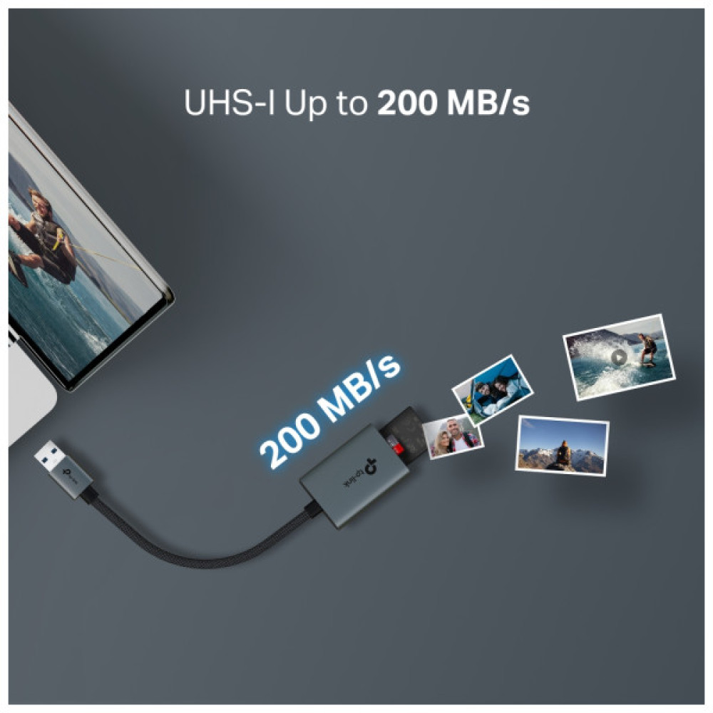 Зчитувач флеш-карт TP-Link USB 2.0 to SD/TF (UA430)