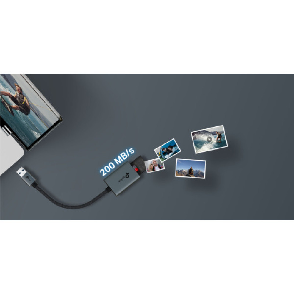 Зчитувач флеш-карт TP-Link USB 2.0 to SD/TF (UA430)