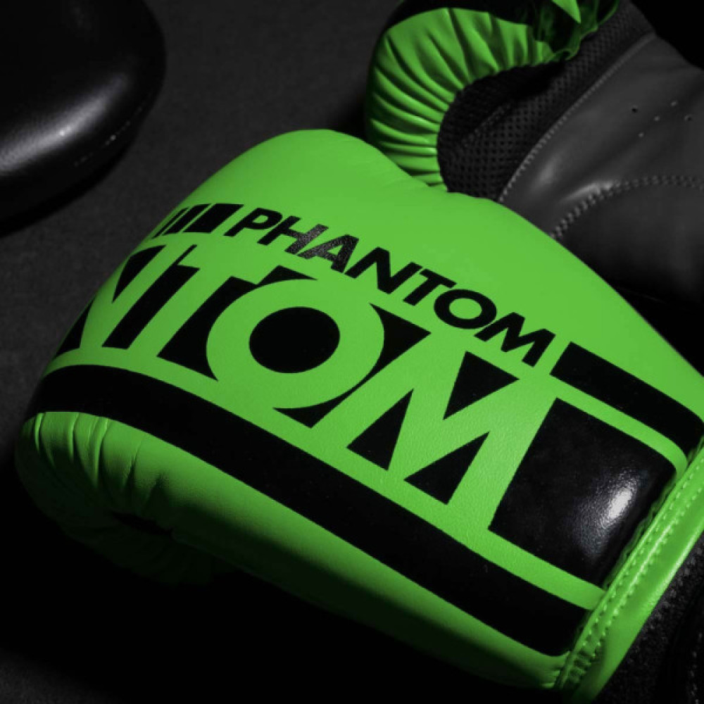Боксерські рукавички Phantom APEX Neon Green 14 унцій (PHBG2883-14)