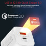 Зарядний пристрій Promate 33W USB-C + USB-A (powerport-33.white) Зарядний пристрій Promate 33W USB-C + USB-A (powerport-33.white)