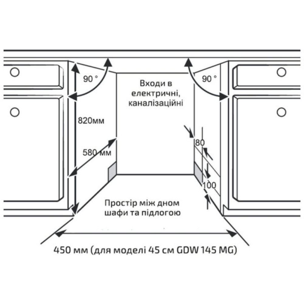 Посудомийна машина Grunhelm GDW 145 MG (GDW145 MG)