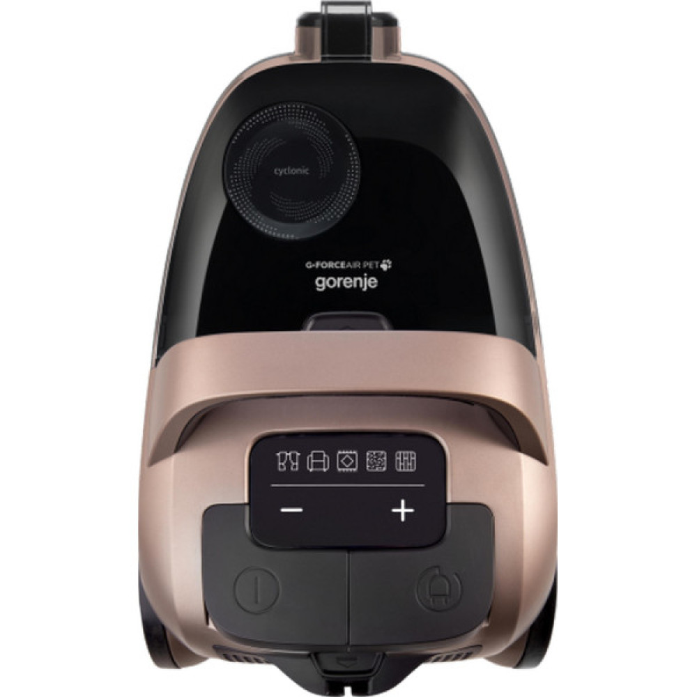 Пилосос Gorenje контейнерний, 850Вт, конт пил -3.3л, HEPA, телескоп трубка, сенсорне упр, бронзовий