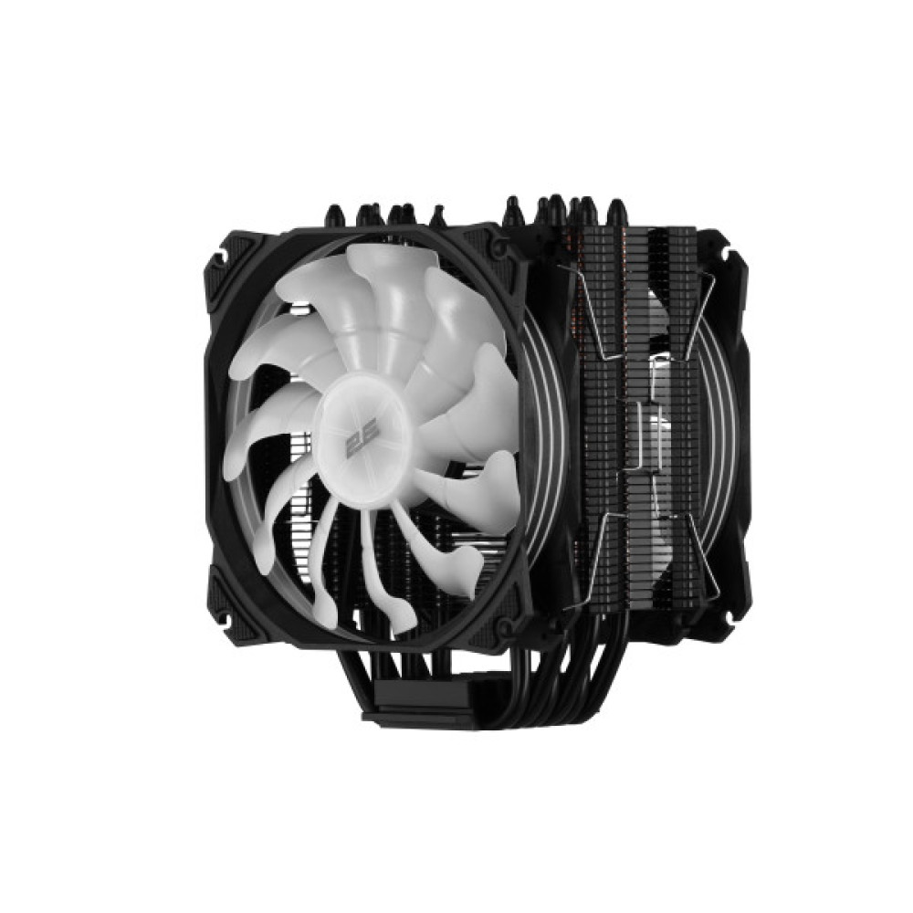 Процесорний кулер 2E GAMING Air Cool AC120D6-ARGB, LGA1851, 1700, 1366, 1200, 115x, AM5, AM4, AM3, AM3+, AM2, AM2+, FM2, FM1, 4pin PWM, 3pin +5VARGB, TDP 200W