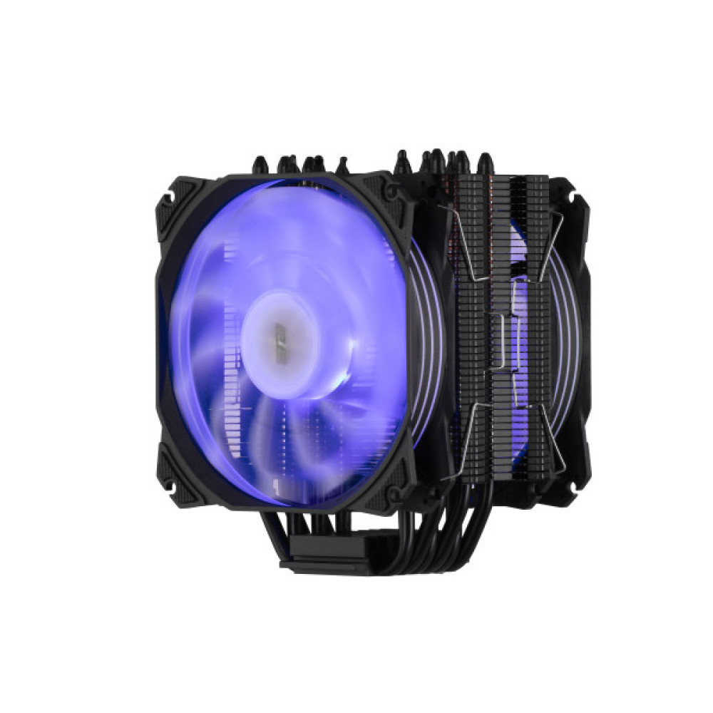 Процесорний кулер 2E GAMING Air Cool AC120D6-ARGB, LGA1851, 1700, 1366, 1200, 115x, AM5, AM4, AM3, AM3+, AM2, AM2+, FM2, FM1, 4pin PWM, 3pin +5VARGB, TDP 200W