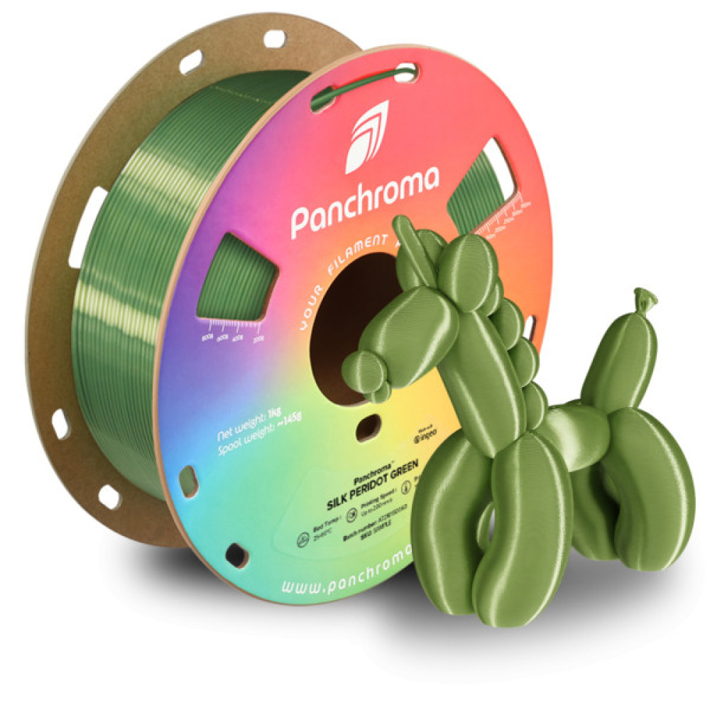Пластик для 3D-принтера Polymaker PLA PANCHROMA SILK 1,75mm 1kg PERIDOT GREEN (CA03012)