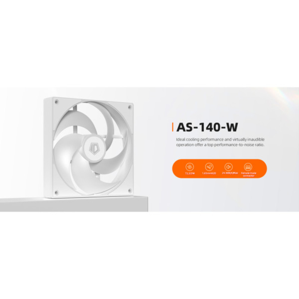 Кулер до корпусу ID-Cooling Вентилятор ID-Cooling AS-140-W White (AS-140-W)