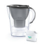 Фільтр-глечик Brita Marella Memo MXPro 2.4л (1.4л очищеної води) з фільтр-картриджем 3шт, графіт