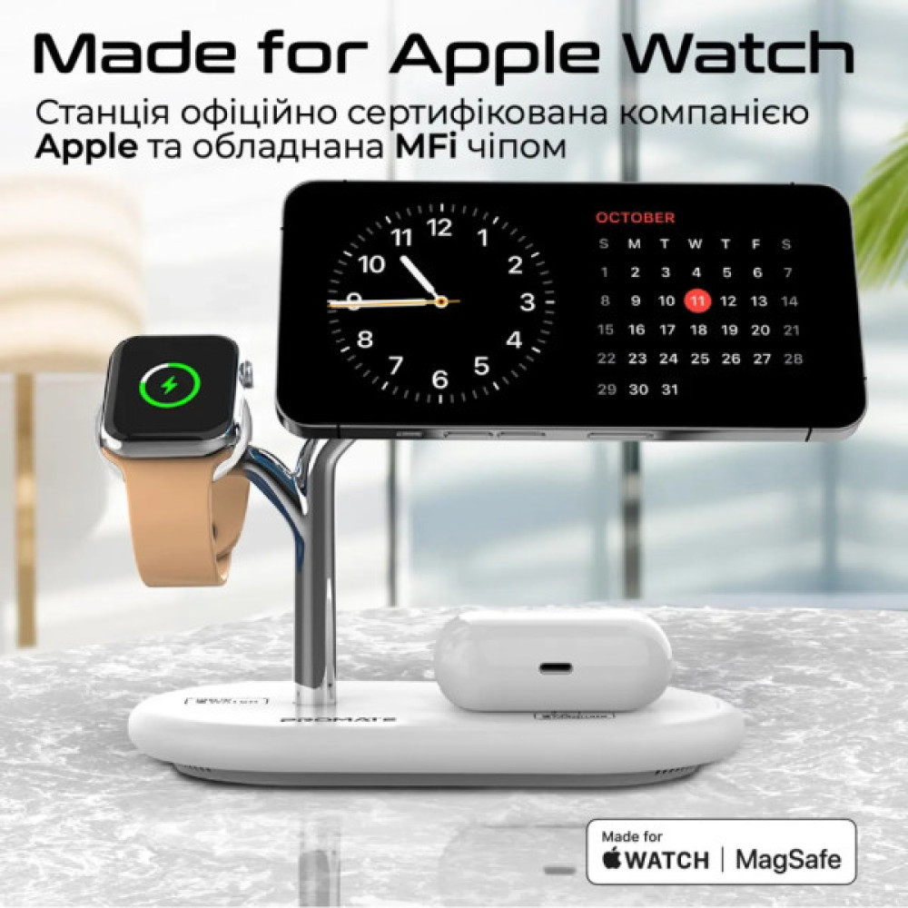 Зарядний пристрій Promate wireless (synergy-pro.white)