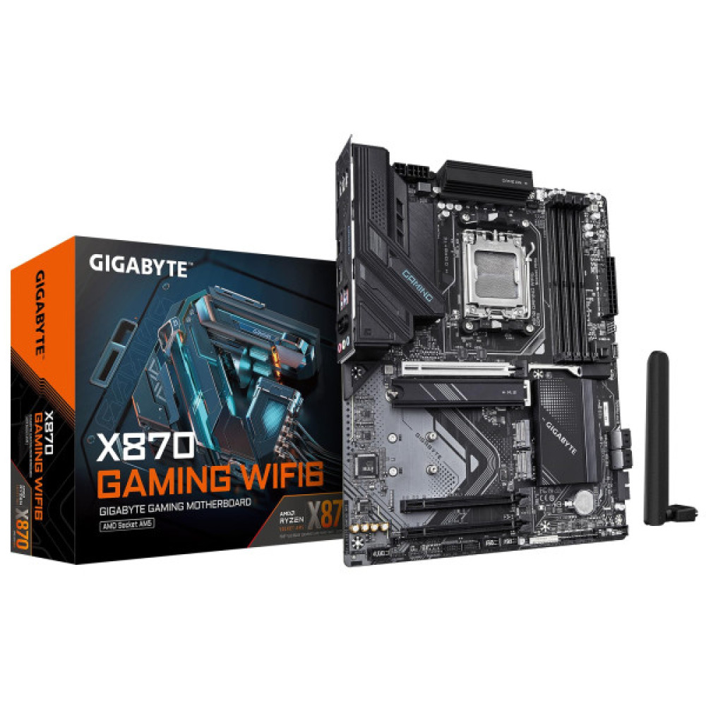 Материнська плата GIGABYTE X870 GAMING WF6 sAM5 X870 sAM5 X870 4xDDR5 M.2 HDMI D-Sub Wi-Fi BT ATX