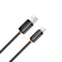 Дата кабель USB 2.0 AM to USB-C 1.0m 3A black XO (XO-CB-300UC-BK)