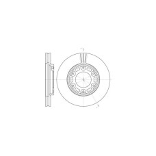 Гальмівний диск REMSA 6634.10
