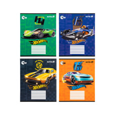 Зошит Kite Hot Wheels, 12 аркушів, коса лінія (HW25-235)