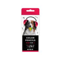 Олівці кольорові Kite тригранні Dogs 12 шт. (K22-054-1)