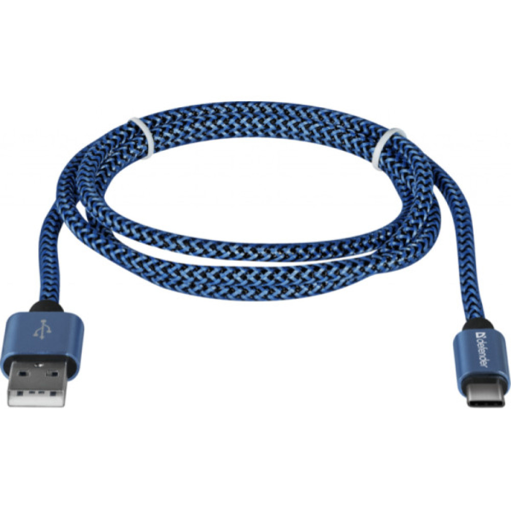 Дата кабель USB 2.0 AM to USB-C 1.0m PRO blue Defender (87817)