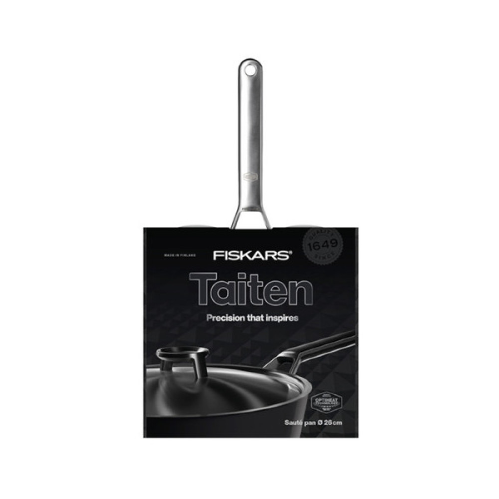 Сотейник Fiskars Taiten Optiheat з кришкою 26 см (1066949)