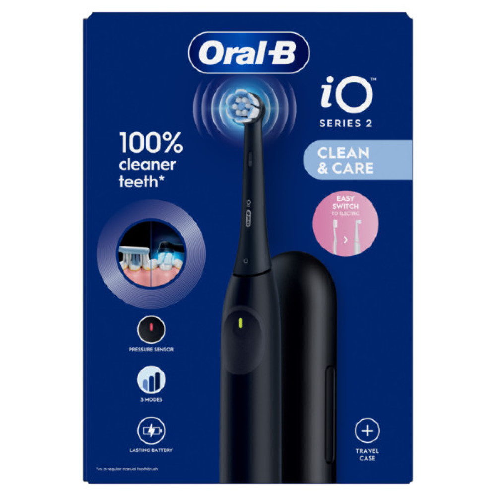 Електрична зубна щітка Oral-B iO2 Series Night Black + Travel Case