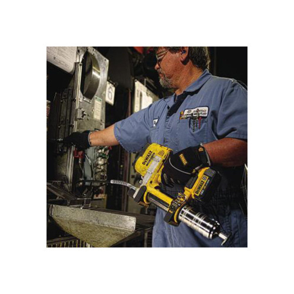 Шприц для мастила DeWALT 18В XR Li-lon, 147.87 мл/хв, 3.63 кг, (без АКБ та ЗП) (DCGG571NK)