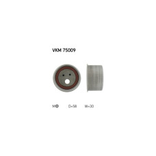 Ролик натягувача ременя SKF VKM 75009