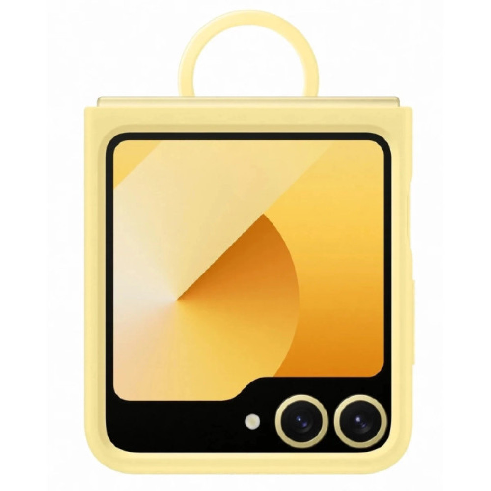 Чохол до мобільного телефона Samsung Silicone Cover with Ring Samsung Galaxy Flip 6 Yellow (EF-PF741TYEGUA)