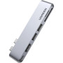 Концентратор Ugreen 2xUSB-C to HDMI + 2xUSB 3.0 + SD/TF + USB-C CM380 gray (80856) Концентратор Ugreen 2xUSB-C to HDMI + 2xUSB 3.0 + SD/TF + USB-C CM380 gray (80856)