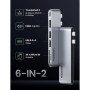 Концентратор Ugreen 2xUSB-C to HDMI + 2xUSB 3.0 + SD/TF + USB-C CM380 gray (80856) Концентратор Ugreen 2xUSB-C to HDMI + 2xUSB 3.0 + SD/TF + USB-C CM380 gray (80856)