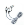 Дата кабель USB-C to USB-C/Lightning 1.0m gray Dengos (NTK-TC-TCL-GREY) Дата кабель USB-C to USB-C/Lightning 1.0m gray Dengos (NTK-TC-TCL-GREY)