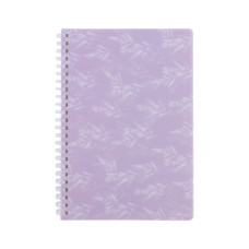 Блокнот Axent на спіралі А5 80 аркушів, клітинка, пластикова обкладинка, Lavender 1 (8033-1-A)