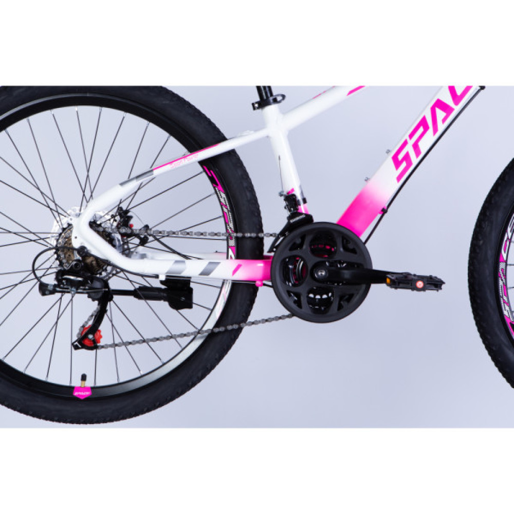Велосипед Space 26" MERCURY DD FR рама-13" AL 2026 біло-рожевий (OPS-SP-26-085)