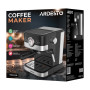 Кавоварка ARDESTO ріжкова 1.5л, мелена, ручний капучинатор, чорно-сріблястий