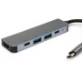 Концентратор Vinga Type-C to 4K HDMI+2*USB3.0+PD+USB-C 3.1 Gen1 aluminum (VCPHTC5AL) Концентратор Vinga Type-C to 4K HDMI+2*USB3.0+PD+USB-C 3.1 Gen1 aluminum (VCPHTC5AL)