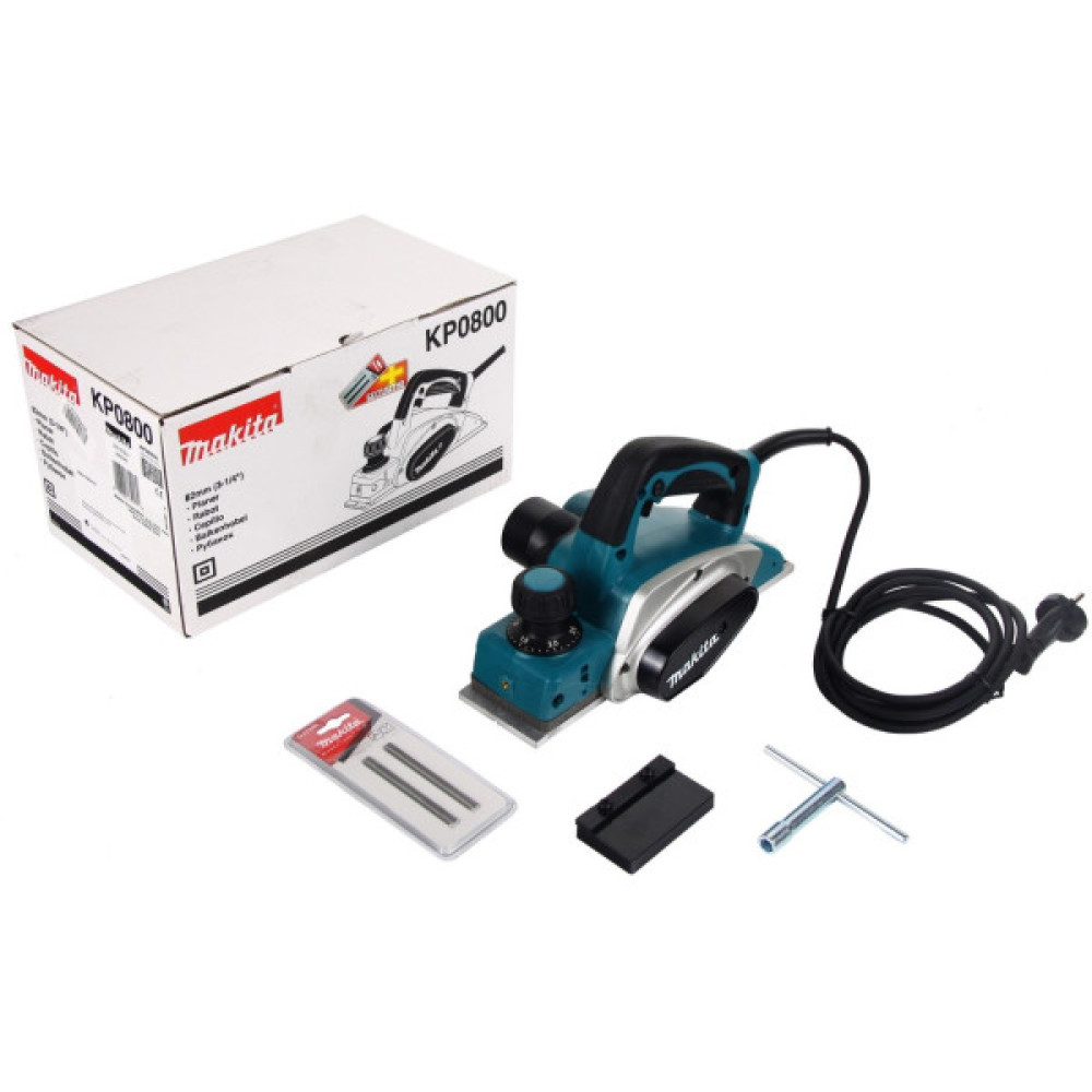 Рубанок Makita KP0800 620Вт 82мм стругання до 2.5мм 2.6кг