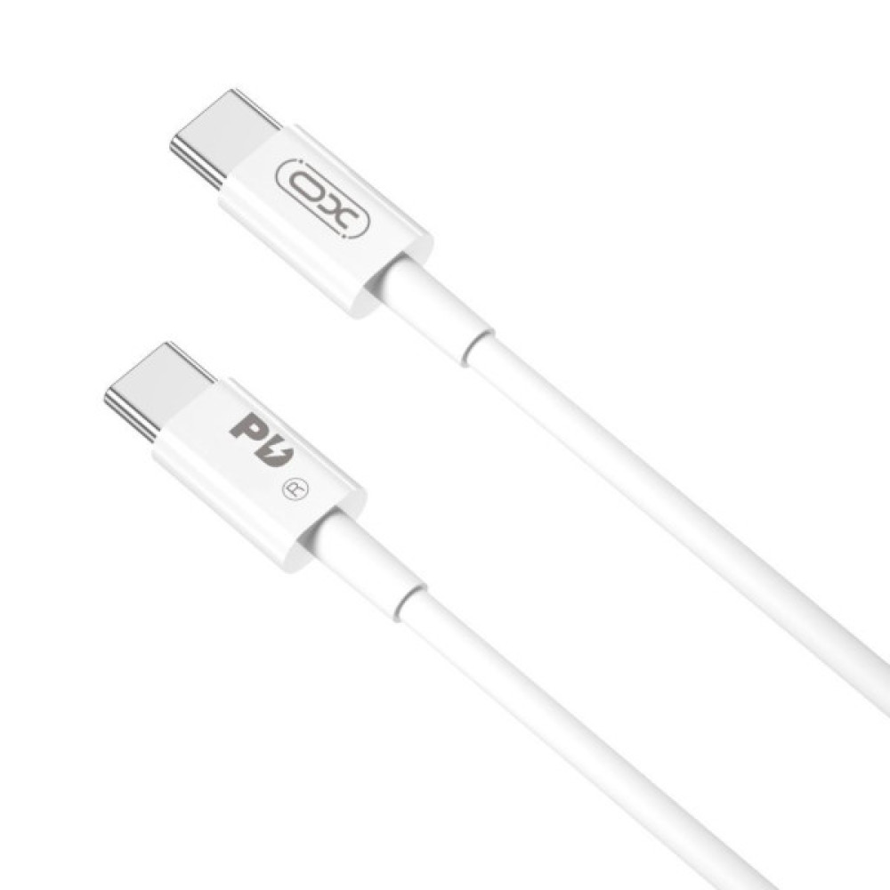 Дата кабель USB-C to USB-C 2.0m 100W white XO (CB-Q100-2CC)