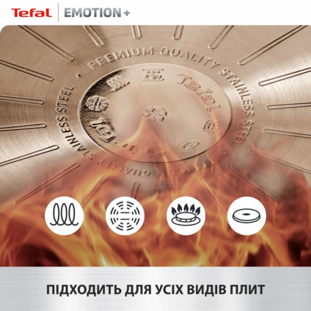 Сотейник Tefal Emotion+ з кришкою 24 см (E3067045)