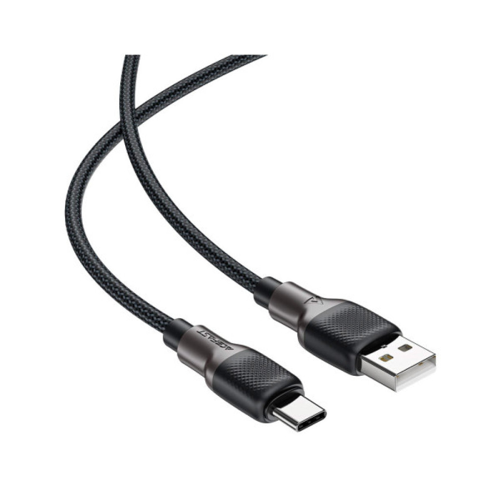 Дата кабель USB 2.0 AM to USB-C 1.2m 3.0A silicone braid Acefast (6974316283126)