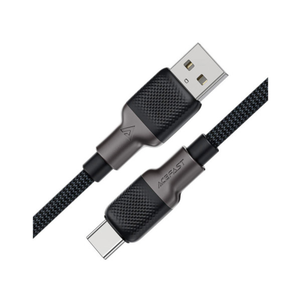 Дата кабель USB 2.0 AM to USB-C 1.2m 3.0A silicone braid Acefast (6974316283126)