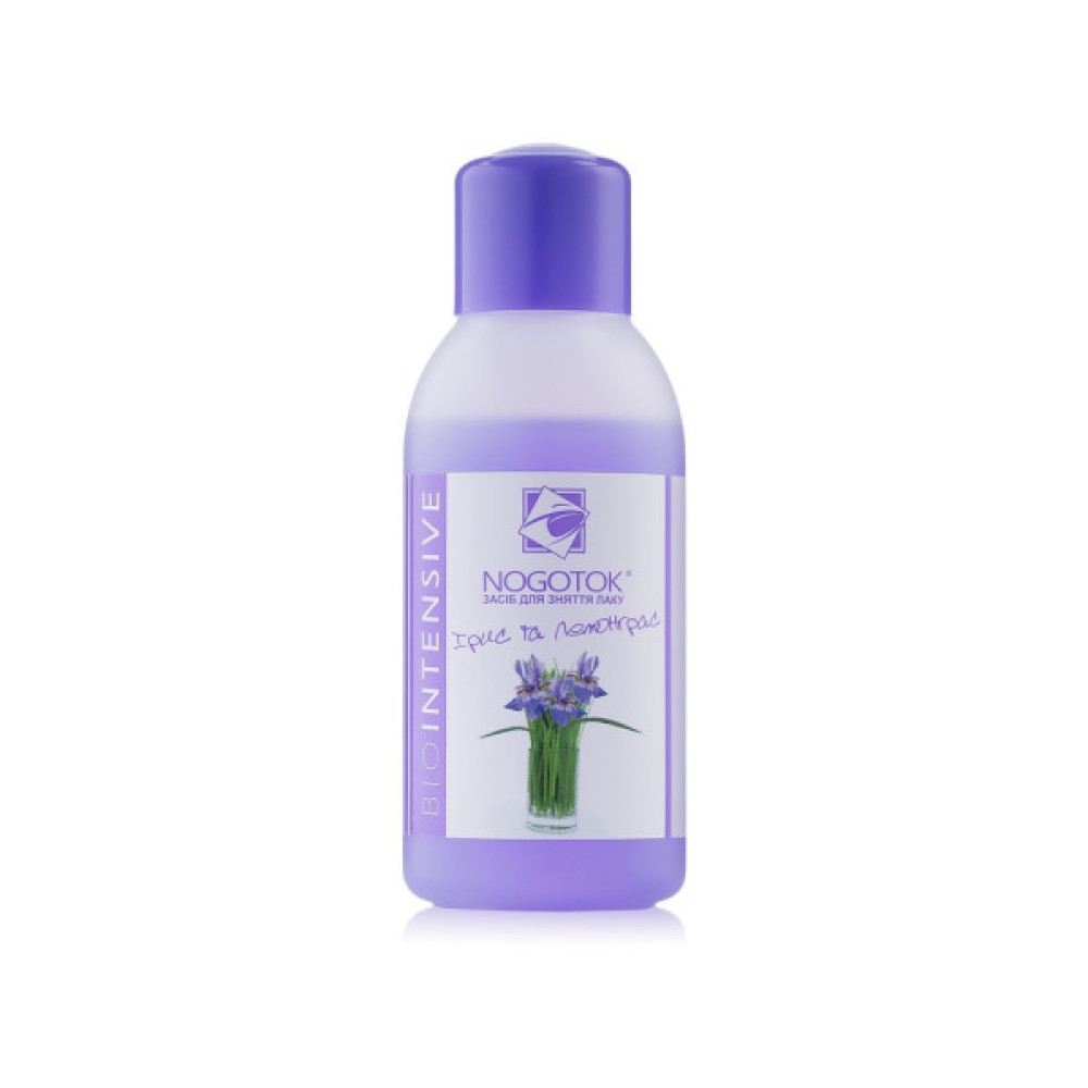 Рідина для зняття лаку Nogotok Biointensive З ацетоном Ірис та лемонграс 100 мл (4820153891272)