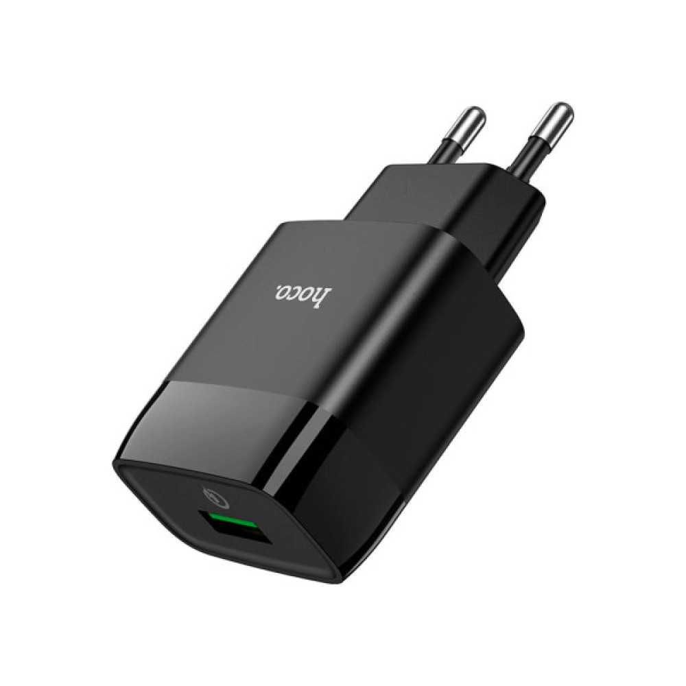 Зарядний пристрій HOCO C72Q Glorious USB QC3.0 18W Black (6931474732507)