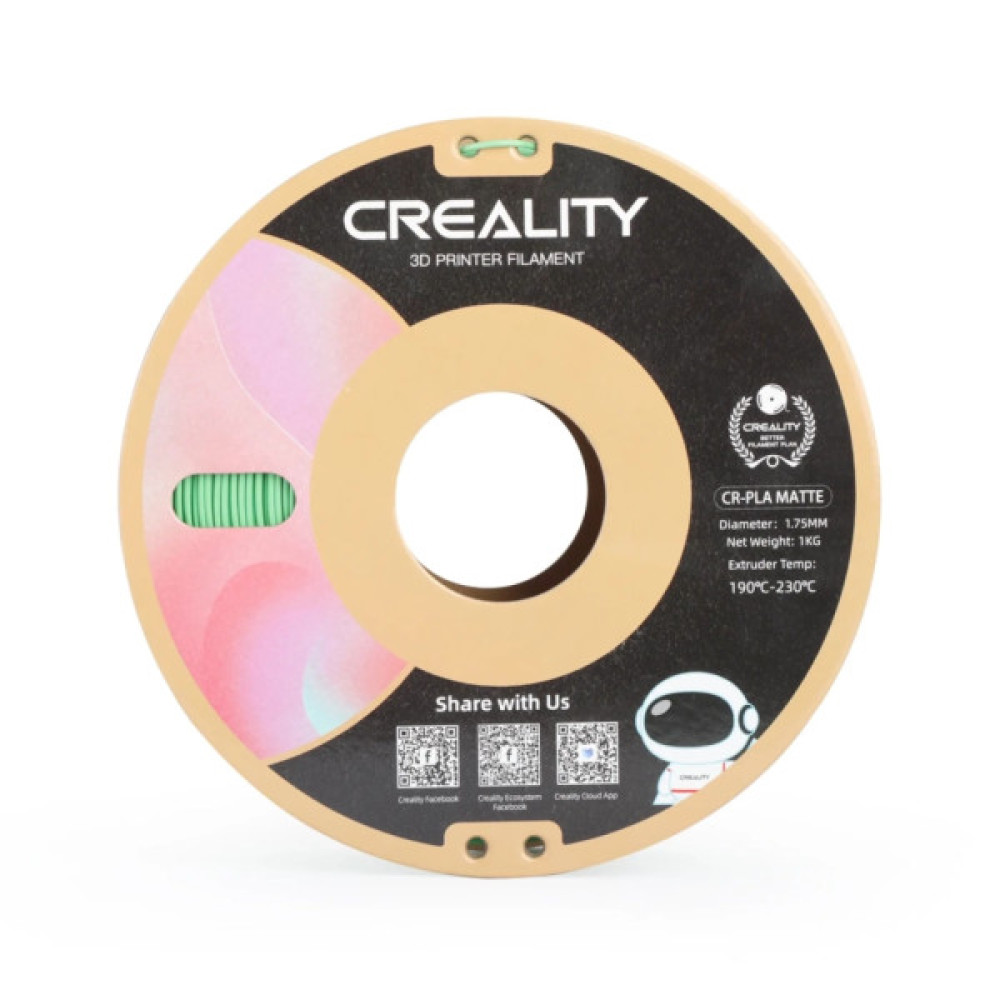 Пластик для 3D-принтера Creality PLA matte 1кг, 1.75мм, green avocado (3301010301)