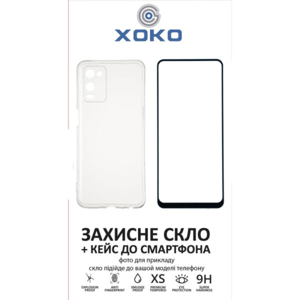 Чохол до мобільного телефона XoKo Ultra Thin Air + Glass Full Cover Ultra-Thin Oppo A54 Black (XK-CS-ULT-OP-A54) Чохол до мобільного телефона XoKo Ultra Thin Air + Glass Full Cover Ultra-Thin Oppo A54 Black (XK-CS-ULT-OP-A54)