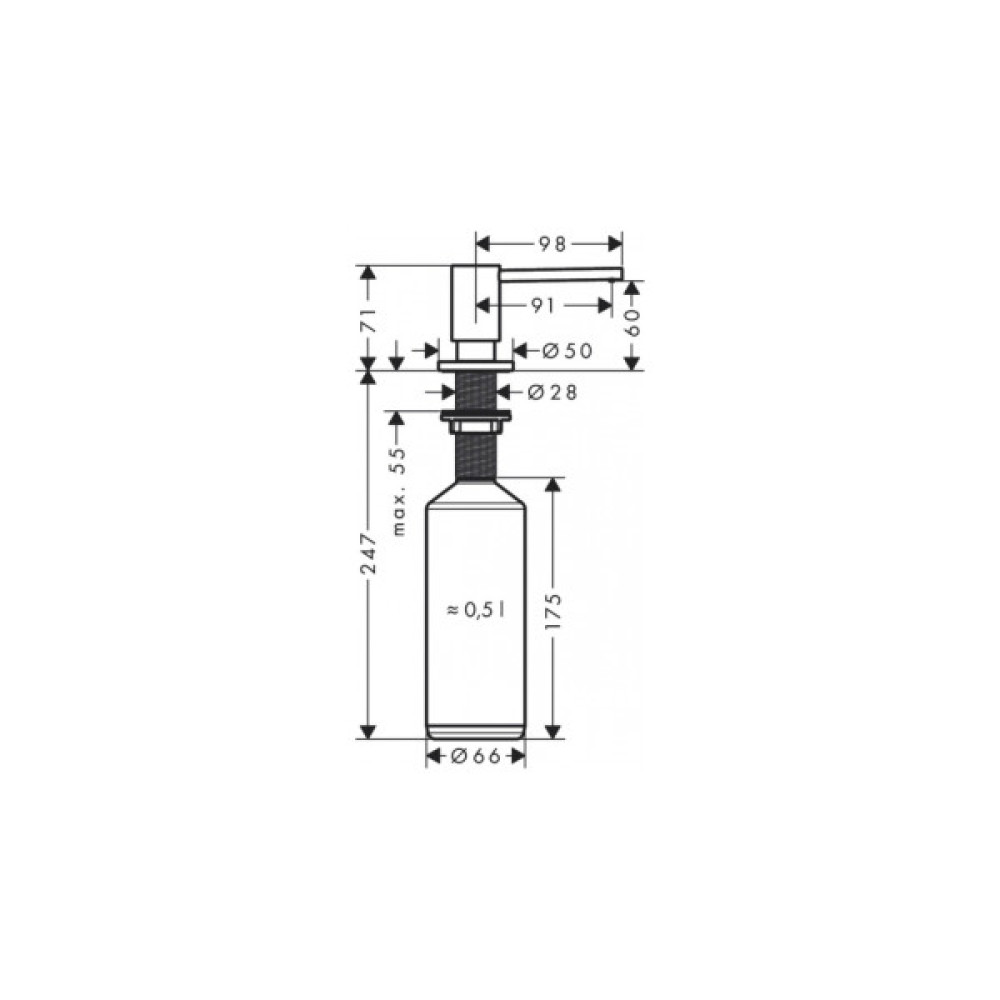 Мийка кухонна Hansgrohe S520-F480 + зміш. Focus M41 (43358600)
