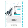USB флеш накопичувач Wibrand 8GB lynx Silver USB 2.0 (WI2.0/LY8M2S)