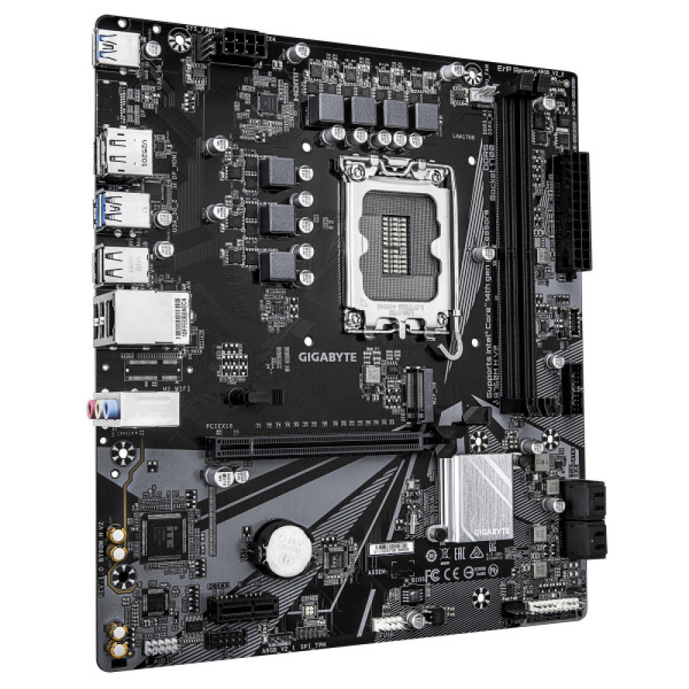 Материнська плата GIGABYTE B760M H V2 s1700 B760 2xDDR5 M.2 HDMI DP mATX