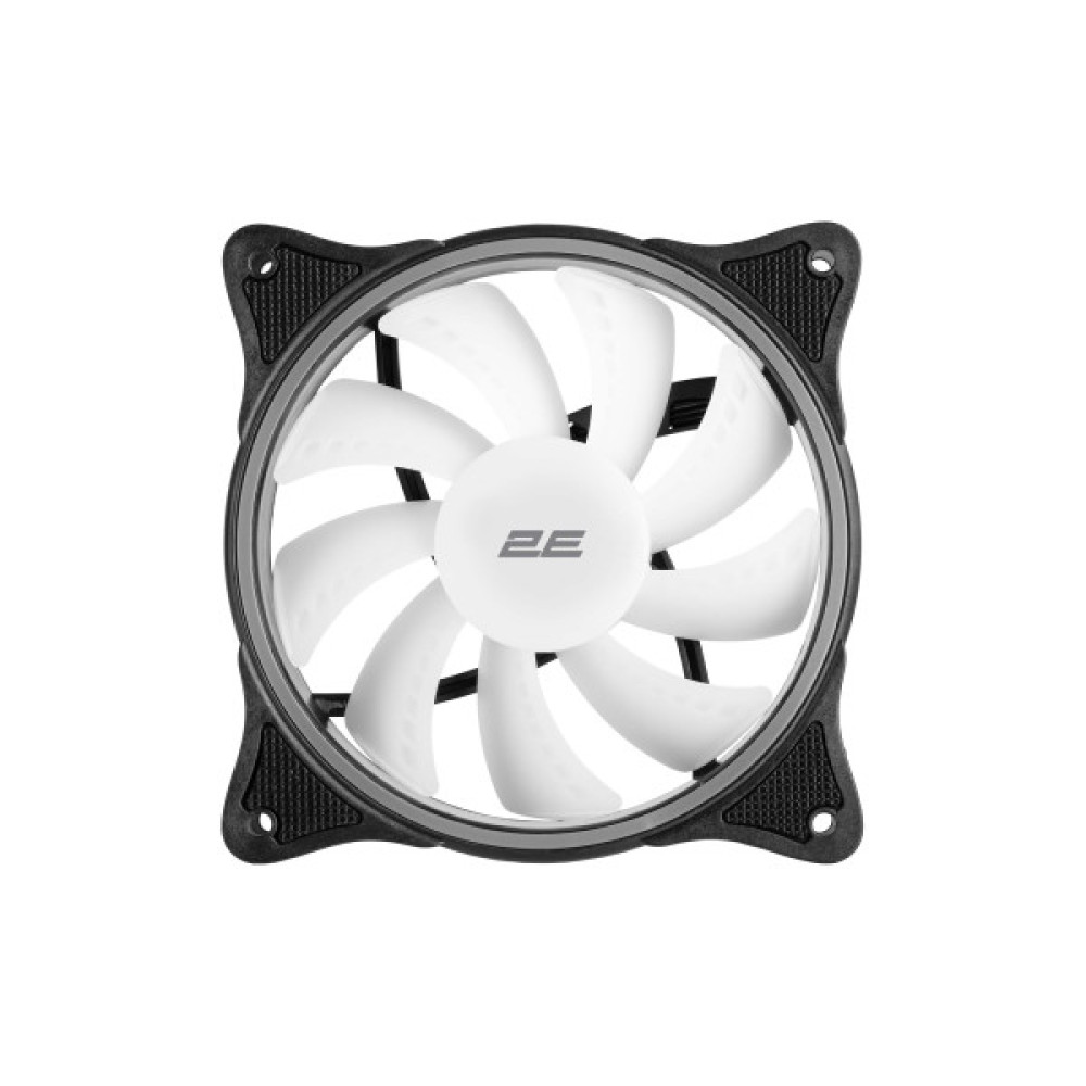 Корпусний вентилятор 2E GAMING F120OI-ARGB, 120мм, 1200rpm, 3pin, 3pin +5VARGB, 25.3dBa, чорний