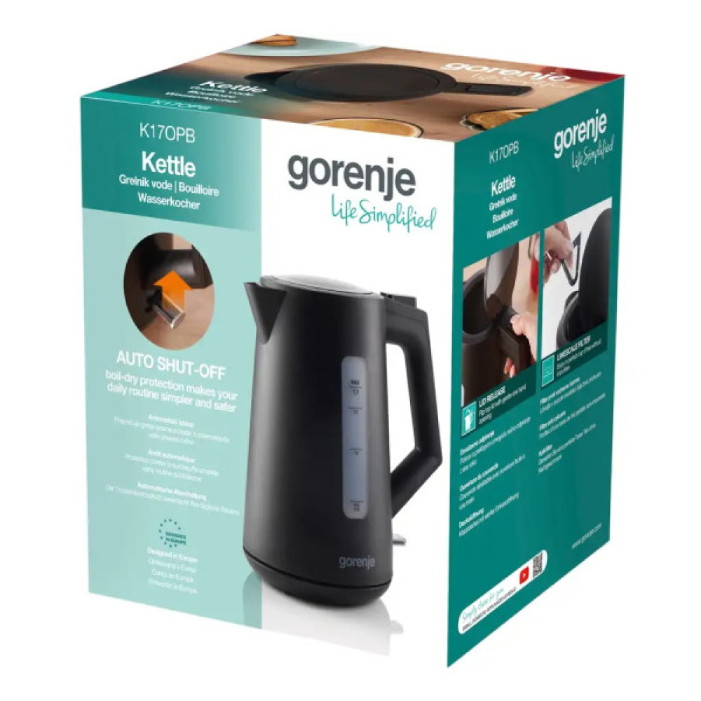 Електрочайник Gorenje K17OPB