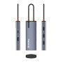 Порт-реплікатор ColorWay Docking Station USB-C 5-в-1 Type C PD 100W/USB3.0х3/HDMI 4К (CW-HUB01) Порт-реплікатор ColorWay Docking Station USB-C 5-в-1 Type C PD 100W/USB3.0х3/HDMI 4К (CW-HUB01)