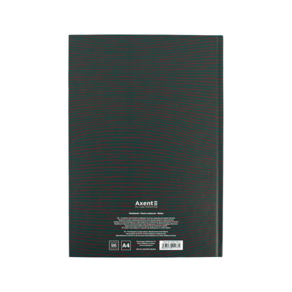Канцелярська книга Axent Earth colors Motivated А4 96 аркушів клітинка (8422-572-A)