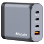 Зарядний пристрій Verbatim GaN 140 W 4 ports (2xUSB-C-140 W,USB-C 20 W /USB-A -3.0) (32203) Зарядний пристрій Verbatim GaN 140 W 4 ports (2xUSB-C-140 W,USB-C 20 W /USB-A -3.0) (32203)